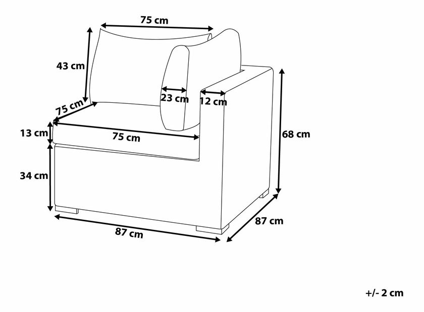 Ülőgarnitúra Conrate (barna)