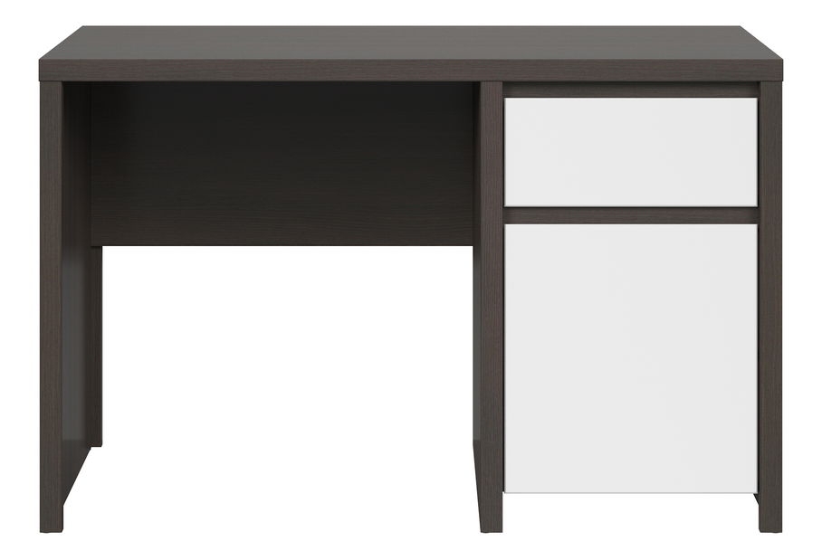 PC stolík BRW Kaspian BIU1D1S/120 (wenge + biela)