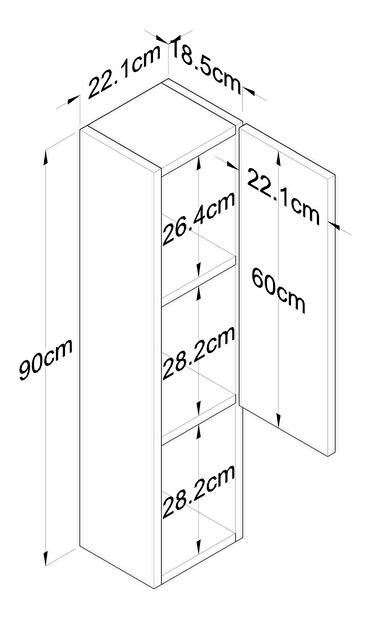 Dulap suspendat Saponu 1 (Nuc) 