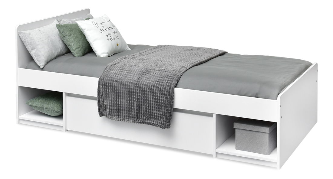 Jednolôžková posteľ Lehendakari LI09 (biela)