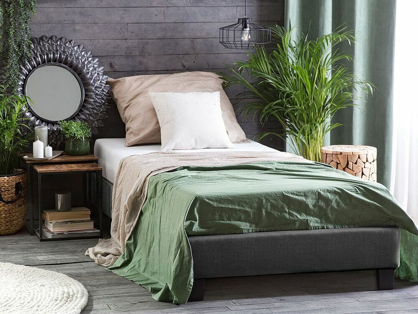 Gyerekágy 90 cm ROXENNE (ágyráccsal) (szürke)