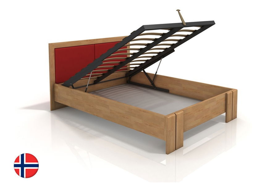 Manželská posteľ 200 cm Naturlig Manglerud High BC (buk)