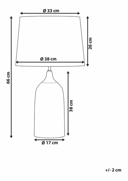 Stolná lampa Guthrie (modrá)