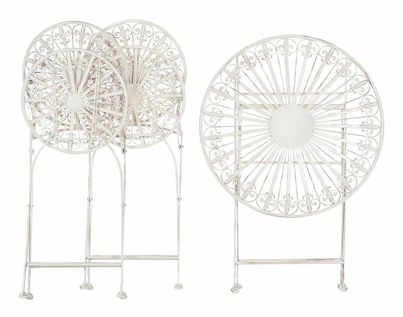 Set mobilier balcon Sarala (alb) 