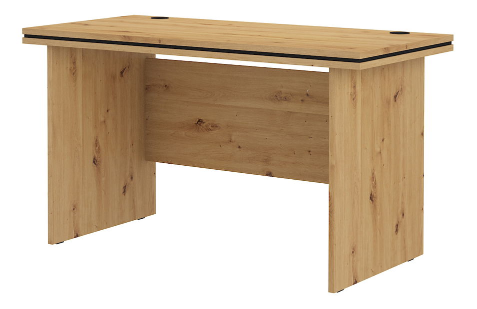 PC stolić Mantela 180 (hrast artisan + crna)