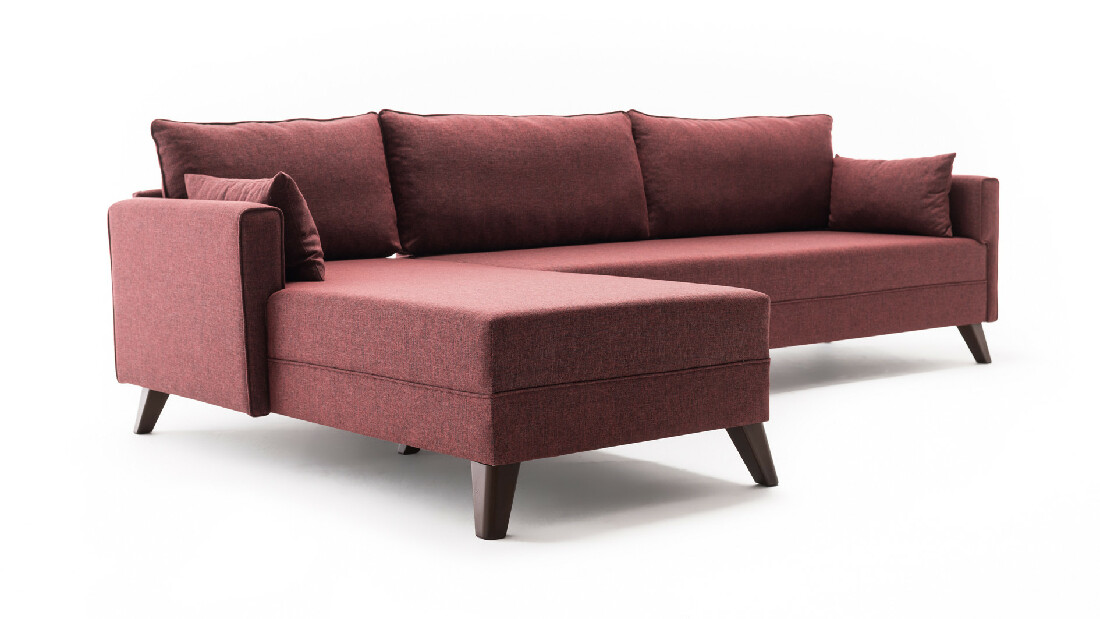 Sofa na razvlačenje Bellina 1 (bordo) (L)