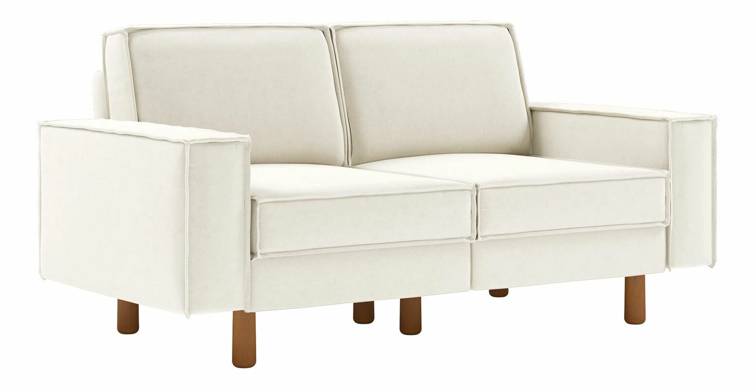 Pohovka dvojsedačka Spary 2 (smotanová + orech)