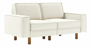 Pohovka dvojsedačka Spary 2 (smotanová + orech)