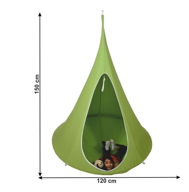 Felakasztható hintafotel 120x120 Klarina (zöld)