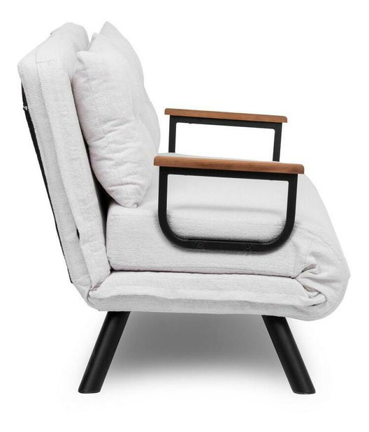 Canapea futon Sandy (alb)