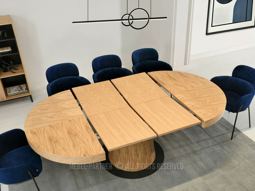 Blagovaonski stol Automoviles (hrast + crna)