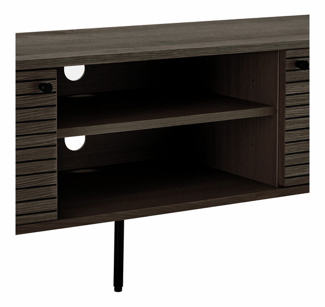 TV stolík/skrinka Ksitina 2 (tmavohnedá)