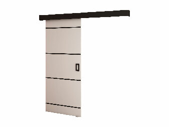 Uși culisante 90 cm Bethany IV (alb mat + negru mat)