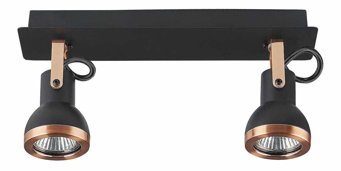 Stropna svjetiljka Braulio (crna + bakar)