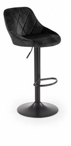 Scaun tip bar Henrietta (negru)