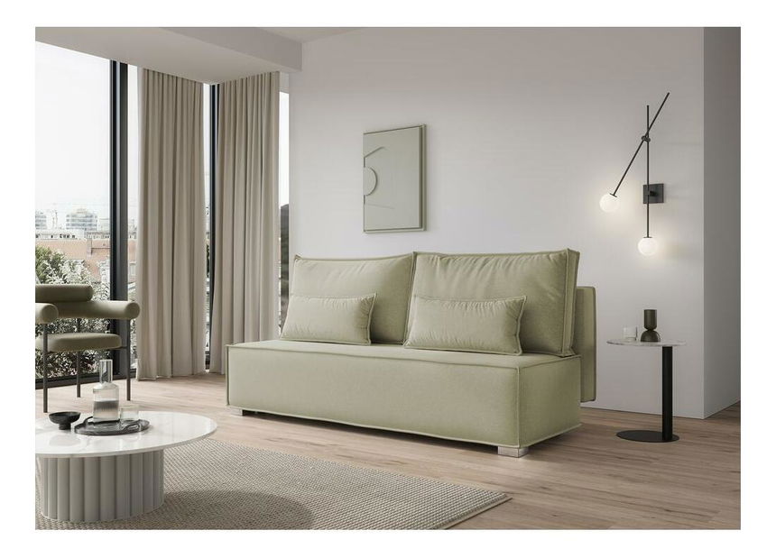 Háromszemélyes kanapé Bale (bézs + ezüst)