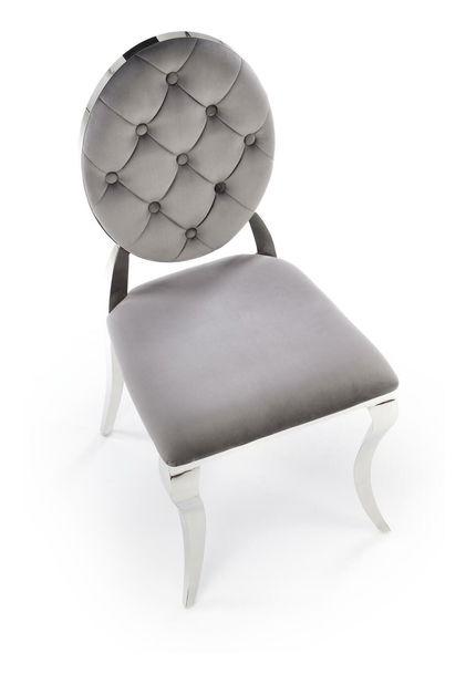 Scaun sufragerie Regino (gri + argintiu)