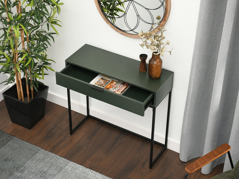 Măsuță consolă Norma M (verde + negru)