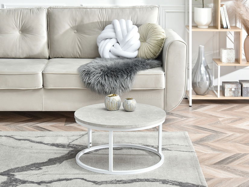 Dohányzóasztal Kolja Stolik S (szürke + fehér)