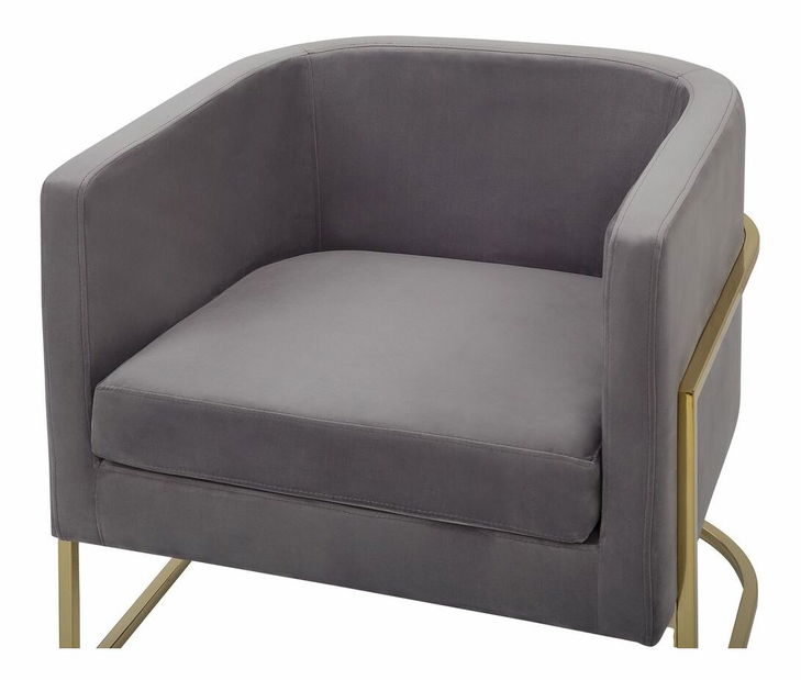 Fotoliu SIKA (zamat) (gri)