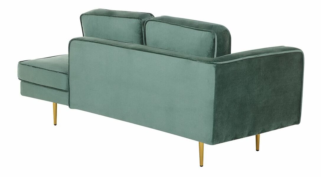 Fotoliu șezlong relaxare MARBURG (stofă) (verde) (S)