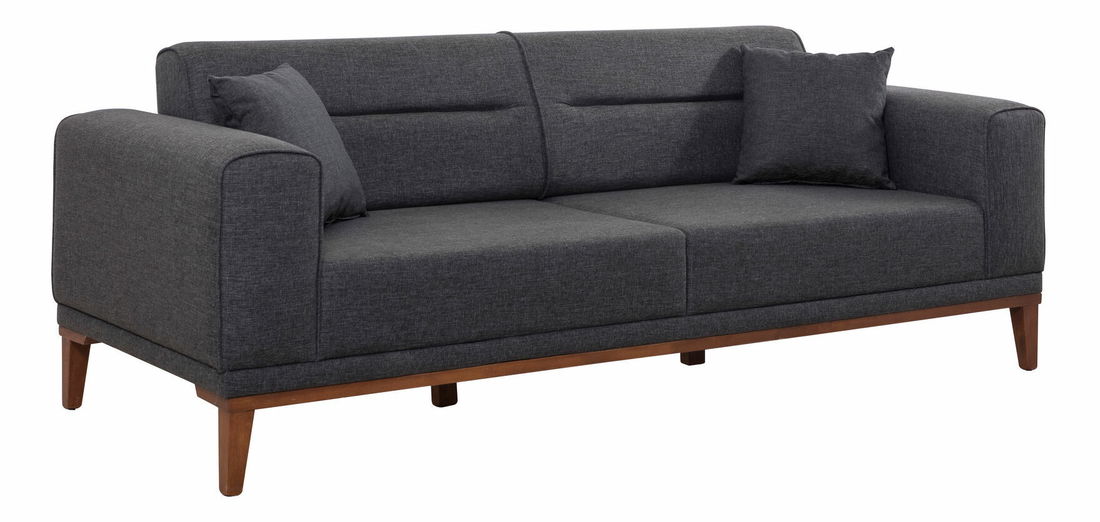 Set canapele/fotolii 3+1 Lesana (Antracit)