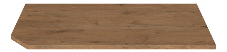 Blat de lucru Bronte (230cm) (stejar lancelot) (D)