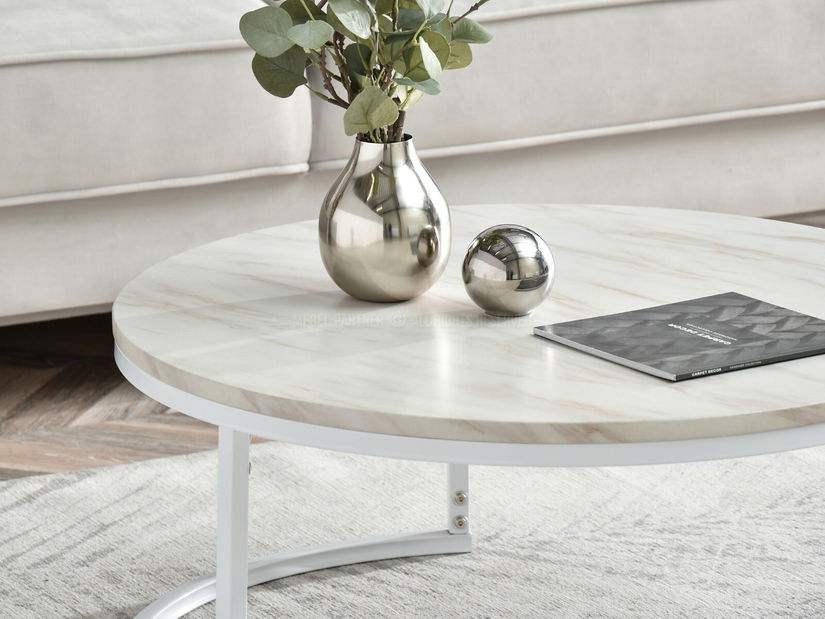 Konferenčný stolík Kolja Stolik Xl (béžová + biela)