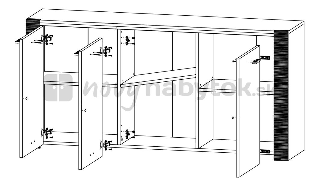 Skrinka BRW Raflo SFK3D/7/15