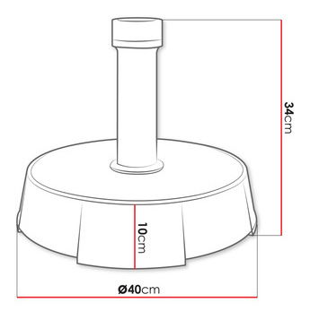 Postolje za suncobran Nisto 