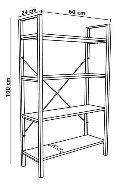 Regál Beye 3 (fehér)