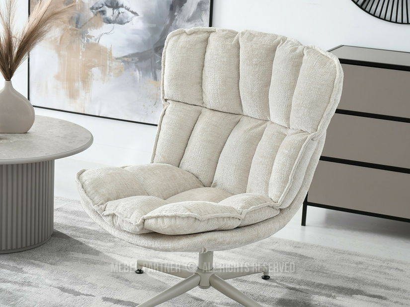 Kreslo Jaspier (béžová + krémová)