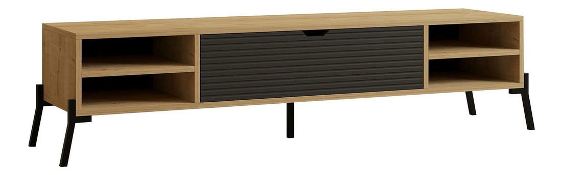 Masă TV/Dulap Motosu (stejar zafir + antracit) 