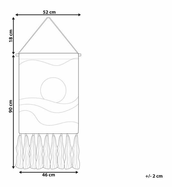Fali dekoráció Haroun (többszínű)