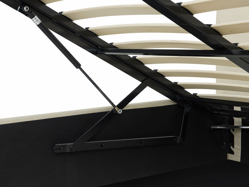 Bračni krevet 180 cm ORBIT (s podnicom prostorom za odlaganje) (bež)