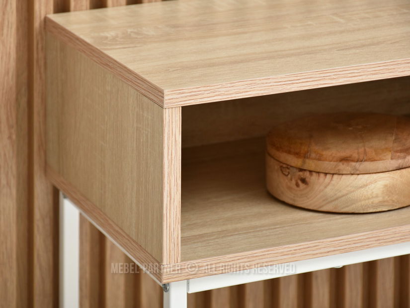 Konzolni stolić Frey (sonoma + bijela)