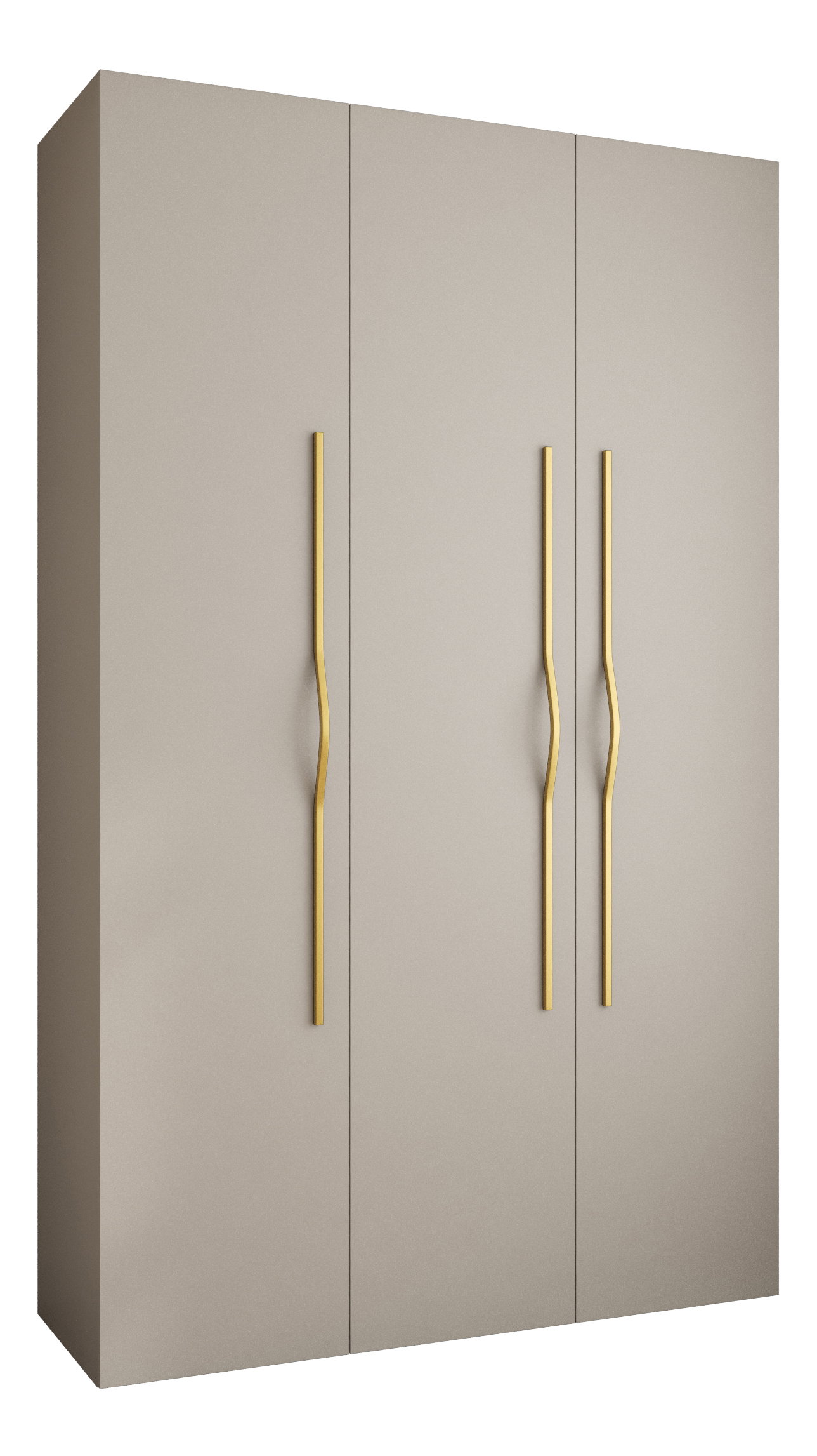 Ormar za garderobu 150 cm Carmela 40-2 (kašmir + zlatna)