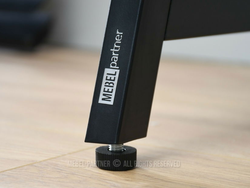 PC stol Rigielo (crni hrast + crna)