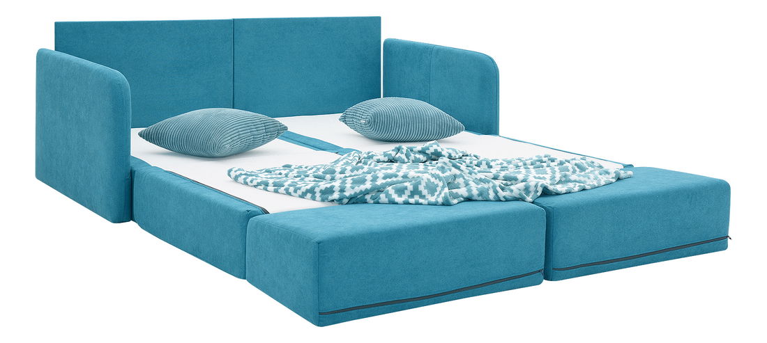 Canapea extensibilă Borta (albastru)