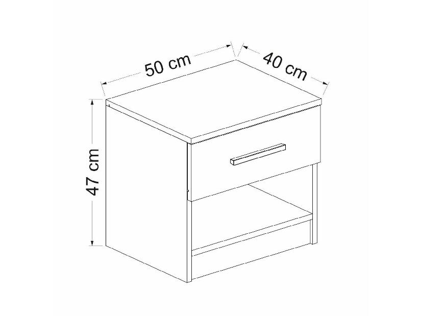 Noćni stolić Kututa 1 (bijela)