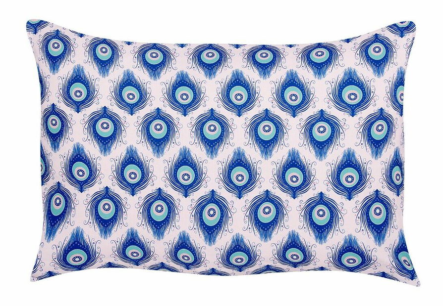 Sada 2 ozdobných vankúšov 40 x 60 cm Cerina (modrá)