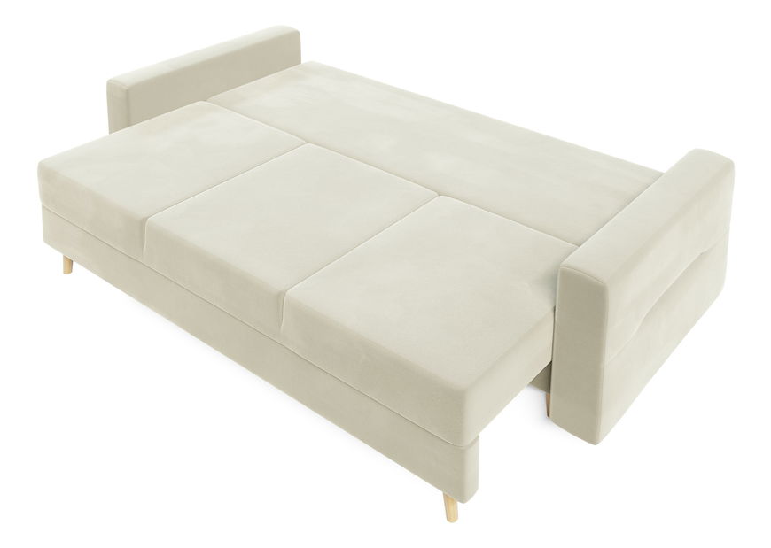 Rozkladacia pohovka Bergenia (béžová) (s vankúšmi)