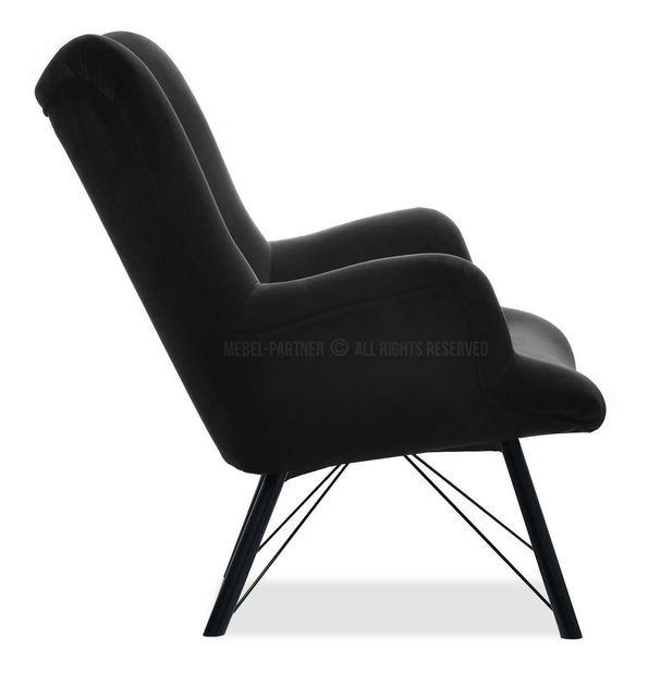 Fotoliu relax Dawntawn (negru)