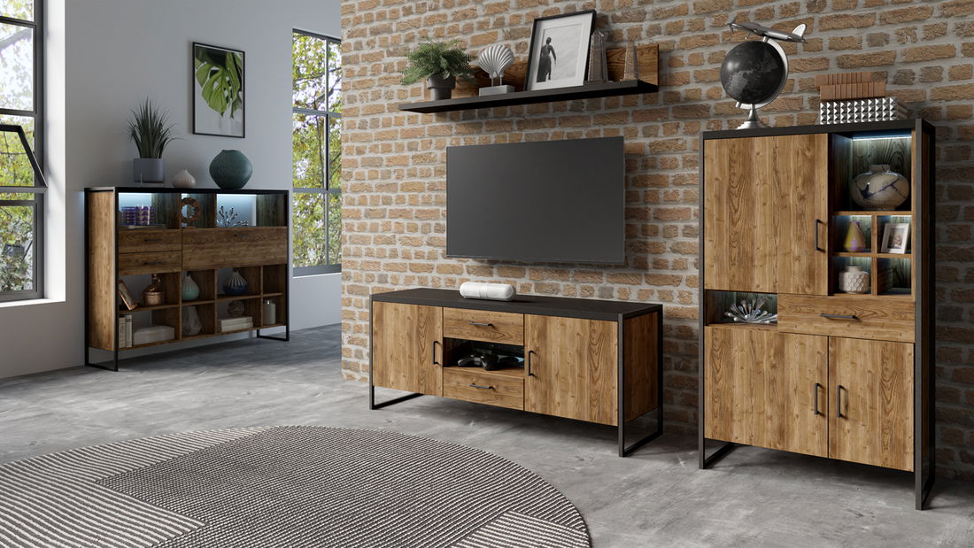 TV asztal Taren Typ 40 (luc + fekete)