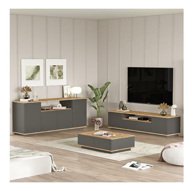 Mobilier living France 18 (Pin atlantic + antracit) 