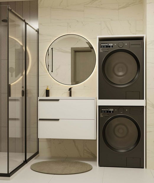 Skrinka na dve práčky Perdieron 1 (biela)