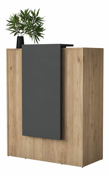 Recepcijski pult Majoren (orah + antracit)