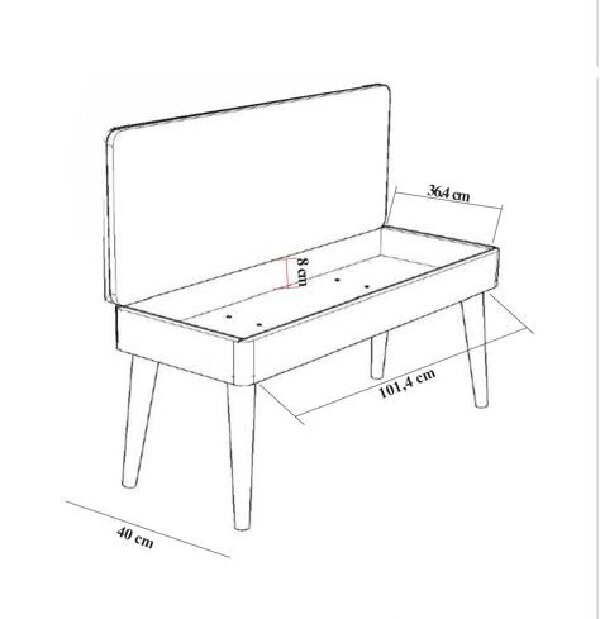 Blagovaonski stol na razvlačenje s 2 stolice i klupom Vlasta (bijela + tamnoplava)