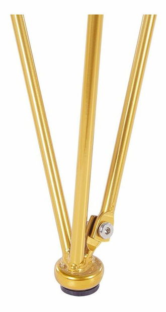 Jedálenský stôl KARSON (čierna + zlatá) (pre 4 osoby)