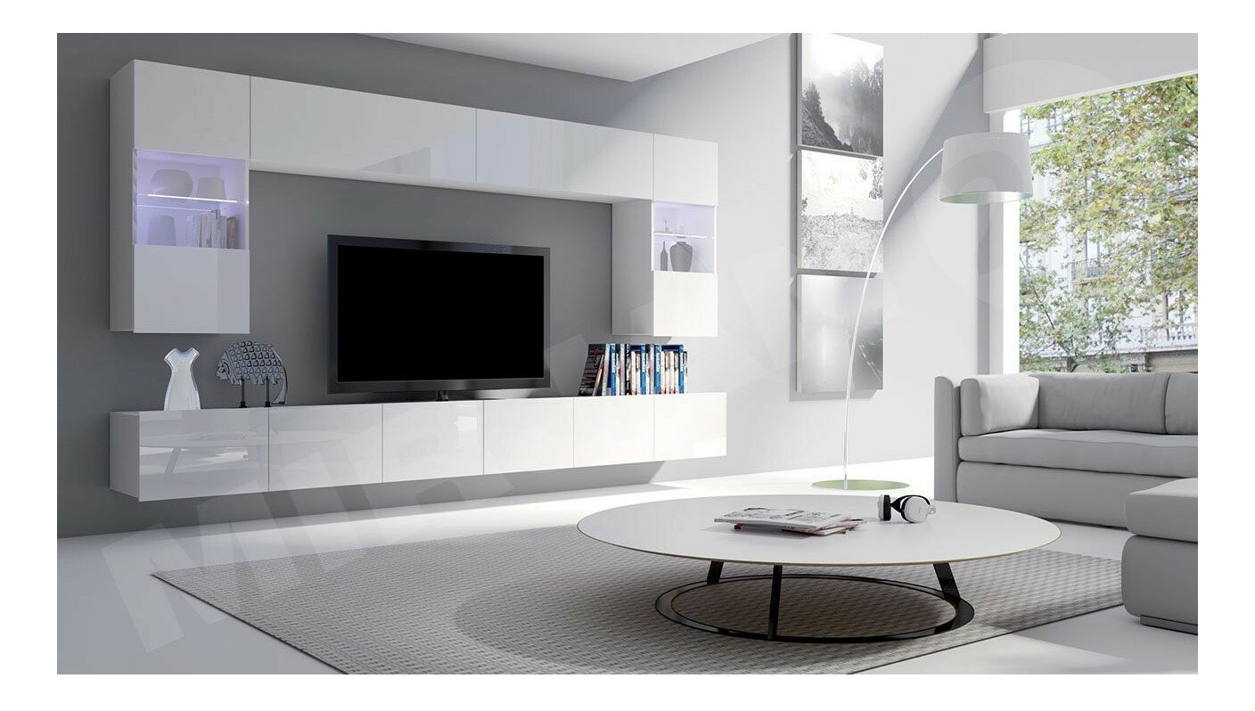 Mobilier living I Badiani (Alb + Alb lucios)